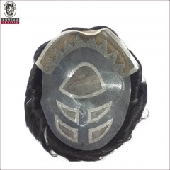 Wholesale Price Print Logo Human Virgin Hair Topper System Toupee For Men